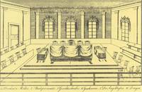 Lithographie Schauplatz der Assisenverhandlung 1833